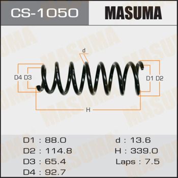 Пружина ходовой части MASUMA CS-1050 для TOYOTA VEROSSA