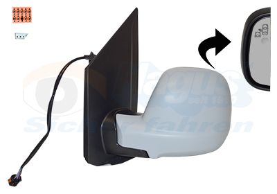 Vnější zpětné zrcátko VAN WEZEL 0944827