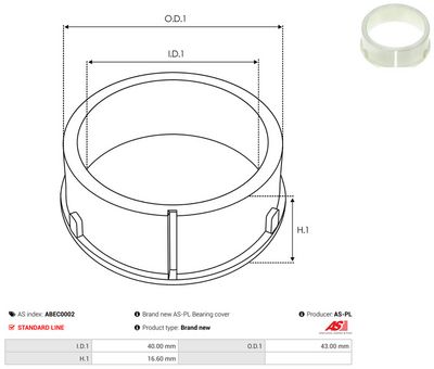 CAPAC PROTECTOR ALTERNATOR AS-PL ABEC0002 1