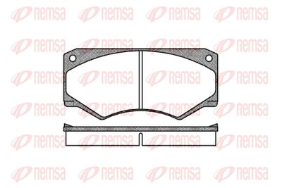 Комплект тормозных колодок, дисковый тормоз REMSA 0047.00 для MERCEDES-BENZ T1