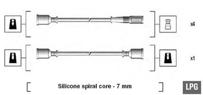 Tändkabelsats MAGNETI MARELLI 941095000580