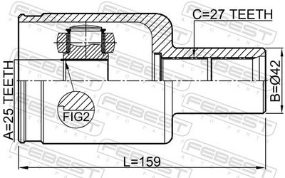 Joint Kit, drive shaft 1011-C140RH