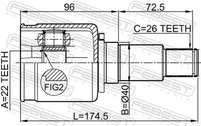 Joint Kit, drive shaft 0711-GVJBRH