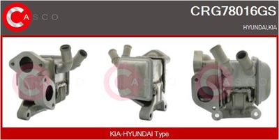 RADIATOR RECIRCULARE GAZE DE ESAPAMENT CASCO CRG78016GS