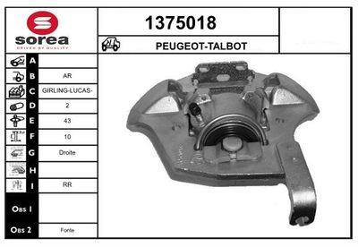 ETRIER FRANA SNRA 1375018