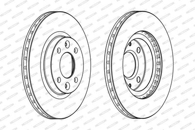 BREMSSCHEIBE FERODO DDF2327C 1