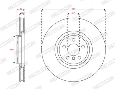 DISC FRANA FERODO DDF3025RC1 1