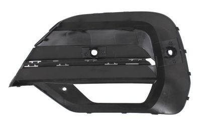 Voorbumper afdekking Voor Rechts (met latten gaten, met parkeersensor gaten, black-matt) past: VW TRANSPORTER T6 03.19-08.24