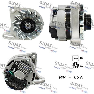 Генератор SIDAT A12ML0015A2 для FIAT SEICENTO