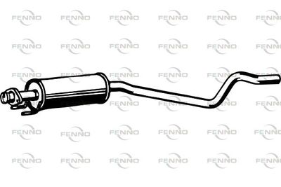 FENNO P4471 Глушитель выхлопных газов  для OPEL ASTRA F (T92) 1.8 i 16V (F19, M19)