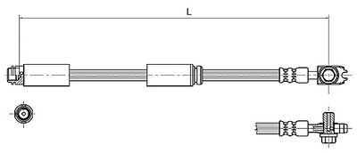 спирачен маркуч METZGER AUTOTEILE 4116227