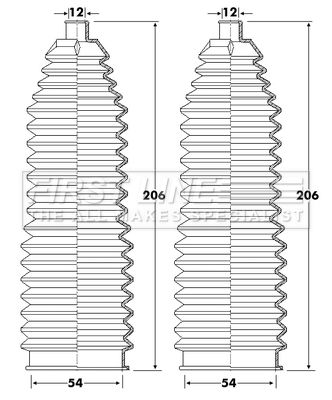 Bellow Kit, steering FIRST LINE FSG3404