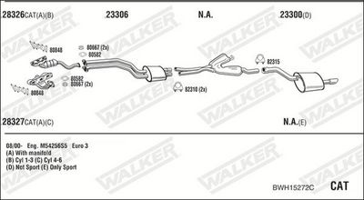 Изпускателна система WALKER BWH15272C