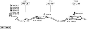 Układ wydechowy BOSAL SYS18395