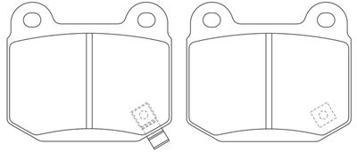 Комплект тормозных колодок, дисковый тормоз FIT FP0109