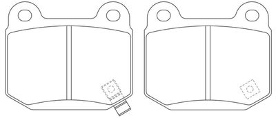 Комплект тормозных колодок, дисковый тормоз FIT FP0109 для MITSUBISHI LANCER
