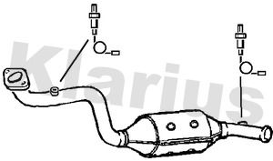 KLARIUS 321631 Катализатор  для RENAULT TWINGO I (C06_) 1.2 16V (C06C, C06D, C06K)