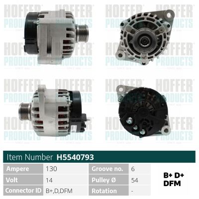 генератор HOFFER H5540793