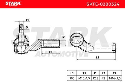 накрайник на напречна кормилна щанга STARK SKTE-0280324