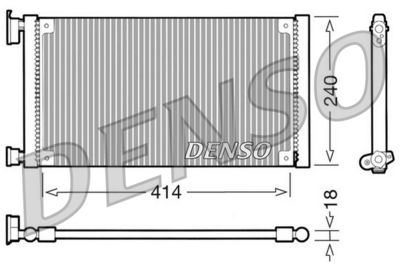DENSO Condensor, airconditioning (DCN09120)