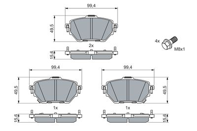 SET PLACUTE FRANA FRANA DISC BOSCH 0986460066 4