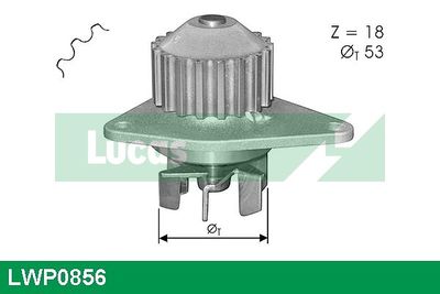 POMPă DE APă RăCIRE MOTOR LUCAS LWP0856