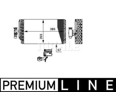 MAHLE Verdampfer, Klimaanlage BEHR *** PREMIUM LINE *** (AE 73 000P)