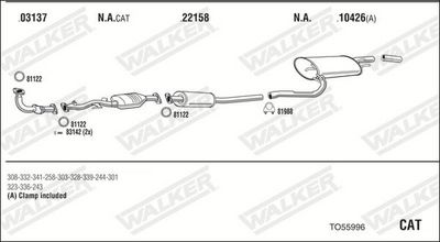 SISTEM DE ESAPAMENT WALKER TO55996