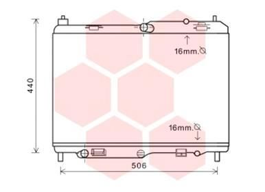 VAN WEZEL 18002441 Радиатор охлаждения двигателя для FORD FIESTA VI (CB1, CCN)