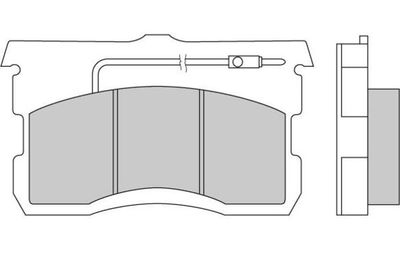 Комплект тормозных колодок, дисковый тормоз E.T.F. 12-0017 для CITROËN ID