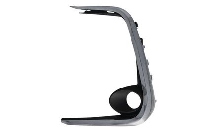 Voorbumper afdekking Voor Links (met mistlampgaten, plastic, chroom/zwart) past: TOYOTA COROLLA SDN E21 03.19-05.22