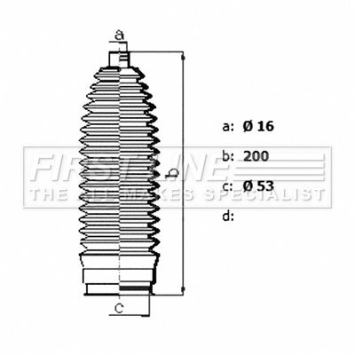 Bellow Kit, steering FIRST LINE FSG3483