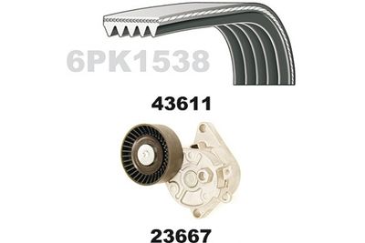 SET CUREA TRANSMISIE CU CANELURI