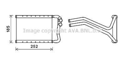 Теплообменник, отопление салона AVA QUALITY COOLING HY6437 для HYUNDAI GRAND SANTA FE