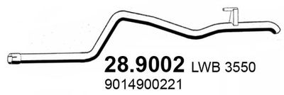 Rura wydechowa ASSO 28.9002