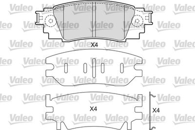 Комплект тормозных колодок, дисковый тормоз VALEO 601687 для TOYOTA C-HR