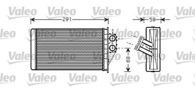 VALEO 812339 Радиатор печки  для PEUGEOT 307 (Пежо 307)