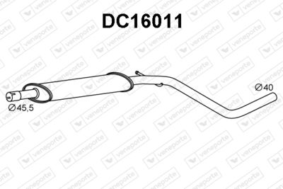 Средний глушитель выхлопных газов VENEPORTE DC16011 для DACIA SANDERO