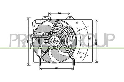 VENTILATOR RADIATOR PRASCO CI304F003