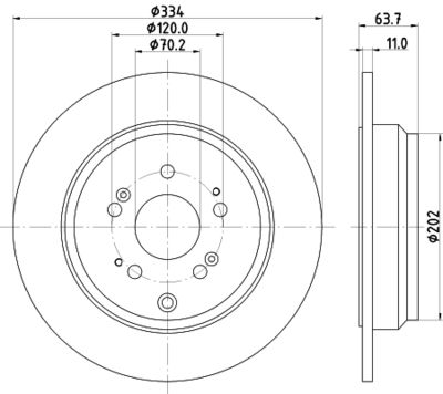 Тормозной диск TEXTAR 92296603 для ACURA ZDX