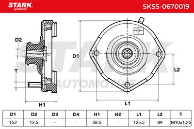 тампон на макферсън STARK SKSS-0670019