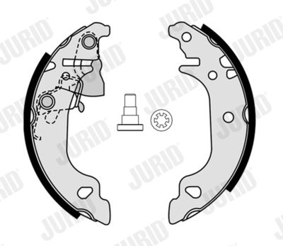 Комплект тормозных колодок JURID 362658J для ZASTAVA 10