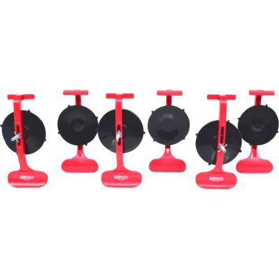 KS Tools Souprava přísavek pro montáž ozdobných lišt, 6dílná, Ø 85 mm 140.1020