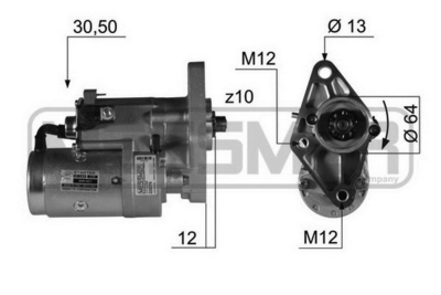 WILMINK GROUP WG2012921 Стартер  для HYUNDAI TERRACAN (HP) 2.9 CRDi 4WD