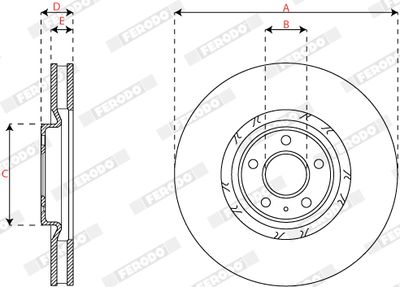 DISC FRANA FERODO DDF2774LC1 2