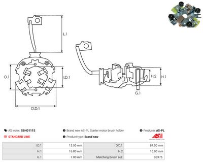Vorschau Halter, Kohlebürsten Ansicht 2