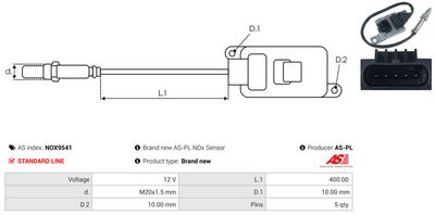 SENZOR NOX INJECTIE ADITIV AS-PL NOX9541 2