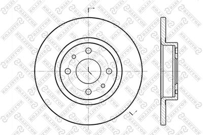Тормозной диск STELLOX 6020-9932-SX для LANCIA DELTA