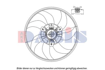 AKS-DASIS 158101N Вентилятор системи охолодження двигуна 