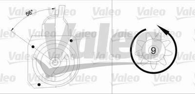 Стартер VALEO 436057 для CITROËN ID